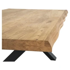 House Nordic Couchtisch aus Eiche Natur mit gewellter Kante