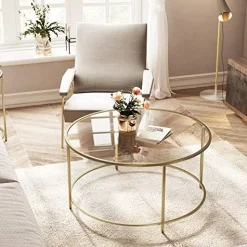 Vasagle Couchtisch aus Glas mit enem Stahlrahmen: Stilvoll und langlebig
