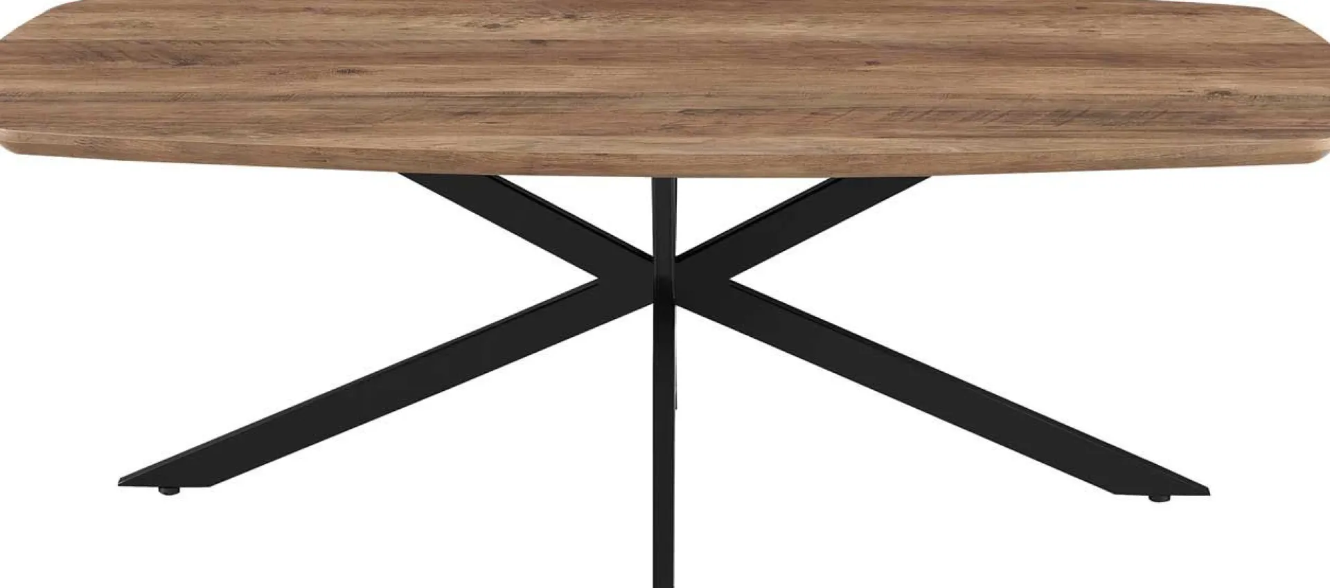 Rousseau Couchtisch Aziz - 130x70x42,5cm - Dänisches Oval - Mangoholz/Schwarz
