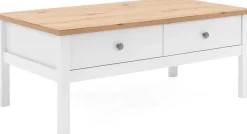 Finori Couchtisch Berge 100x55 mit 2 Schubladen - /Eiche