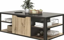 Gautier - Diagone Couchtisch Butch 110x60cm - Eiche Dekor/schwarz