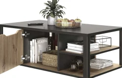 Gautier - Diagone Couchtisch Butch 110x60cm - Eiche Dekor/schwarz