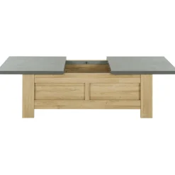 Gautier - Gami Couchtisch Candor mit Ablage - Eiche/Beton
