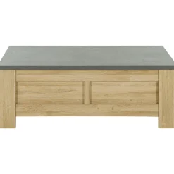 Gautier - Gami Couchtisch Candor mit Ablage - Eiche/Beton