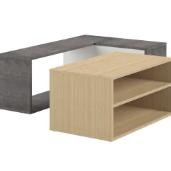 Symbiosis Couchtisch Cleo - Beton/Eiche