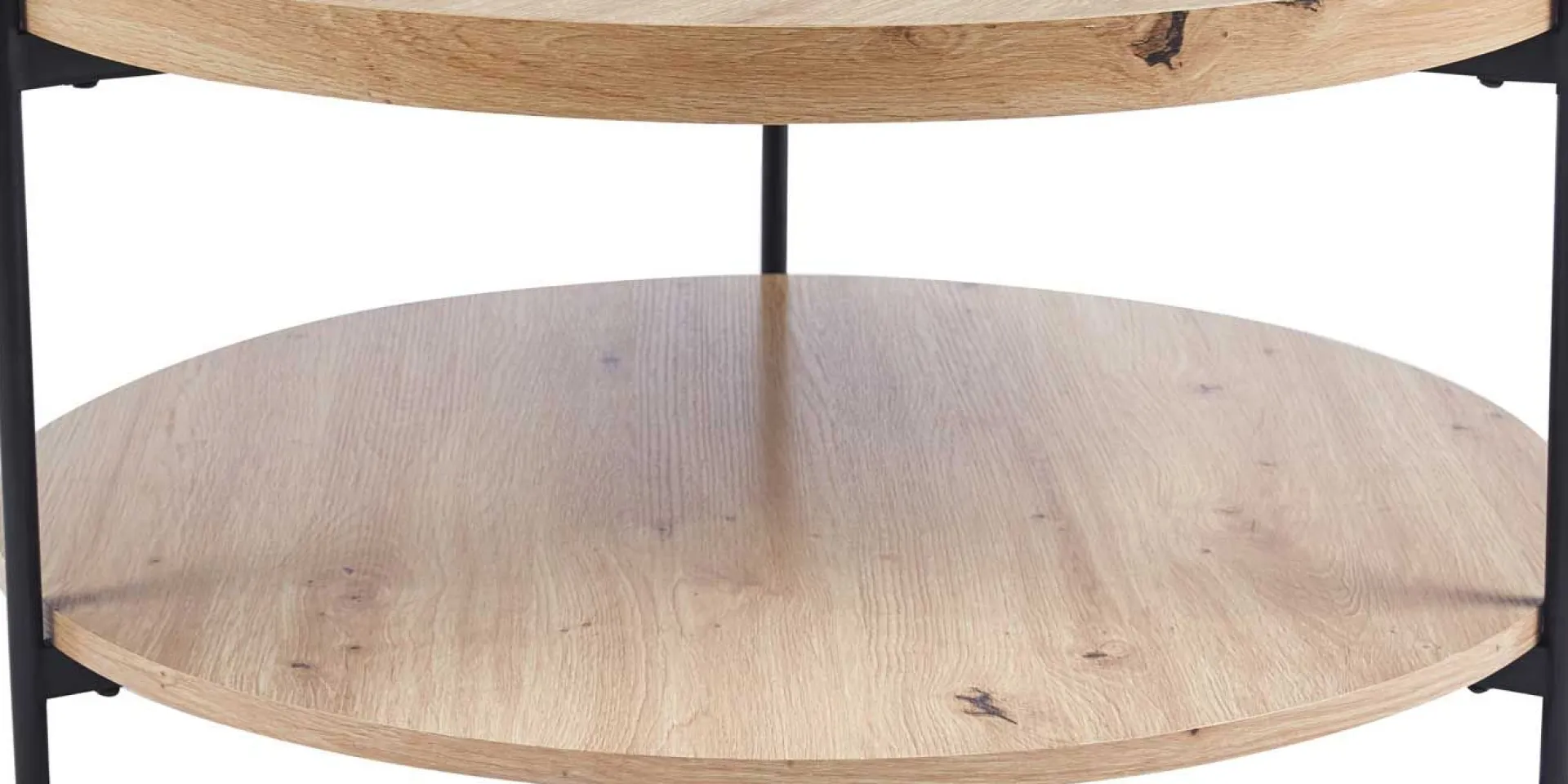 Rousseau Couchtisch Davina | Ø80 x 40 cm | Old Oak Design