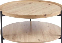 Rousseau Couchtisch Davina | Ø80 x 40 cm | Old Oak Design