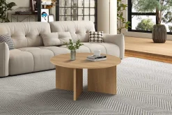 Rousseau Couchtisch Drasir - Ø90x42cm - Eiche Dekor