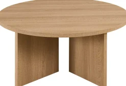 Rousseau Couchtisch Drasir - Ø90x42cm - Eiche Dekor