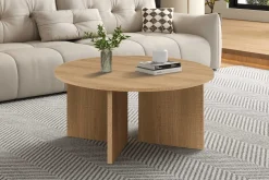 Rousseau Couchtisch Drasir - Ø90x42cm - Eiche Dekor