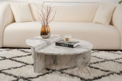 Emob Couchtische Orion - 60x90x30cm - Satz von 2 - Marmor