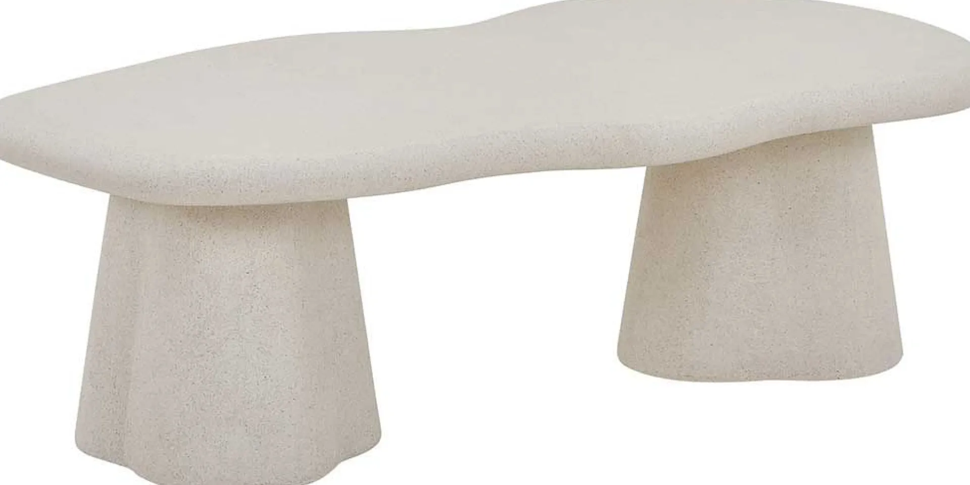 Rousseau Couchtisch Faro - 130x70x40cm - Zementfarbe -