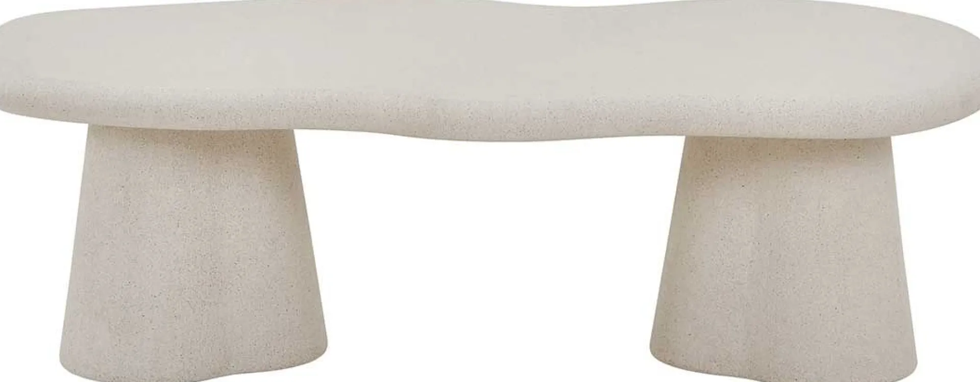 Rousseau Couchtisch Faro - 130x70x40cm - Zementfarbe -