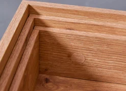 Interlink Couchtisch Filora | 110 x 50 x 40 cm | 2 Ablagefächer | Farbe: Eiche