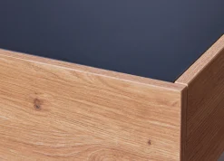 Interlink Couchtisch Filora | 110 x 50 x 40 cm | 2 Ablagefächer | Farbe: Eiche