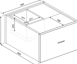 Trasman Couchtisch Frame - Eiche dunkel