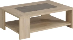 Parisot Couchtisch Fumay 105x73x37cm - Eiche Dekor/Beton