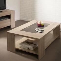 Parisot Couchtisch Fumay 105x73x37cm - Eiche Dekor/Beton