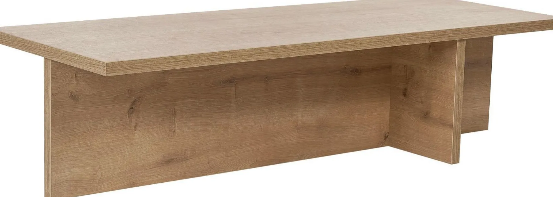 Emob Couchtisch Harbor - 100% MELAMINE - Saphireiche - 30 x 45 x 120 cm