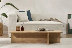 Emob Couchtisch Harbor - 100% MELAMINE - Saphireiche - 30 x 45 x 120 cm