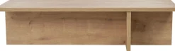 Emob Couchtisch Harbor - 100% MELAMINE - Saphireiche - 30 x 45 x 120 cm