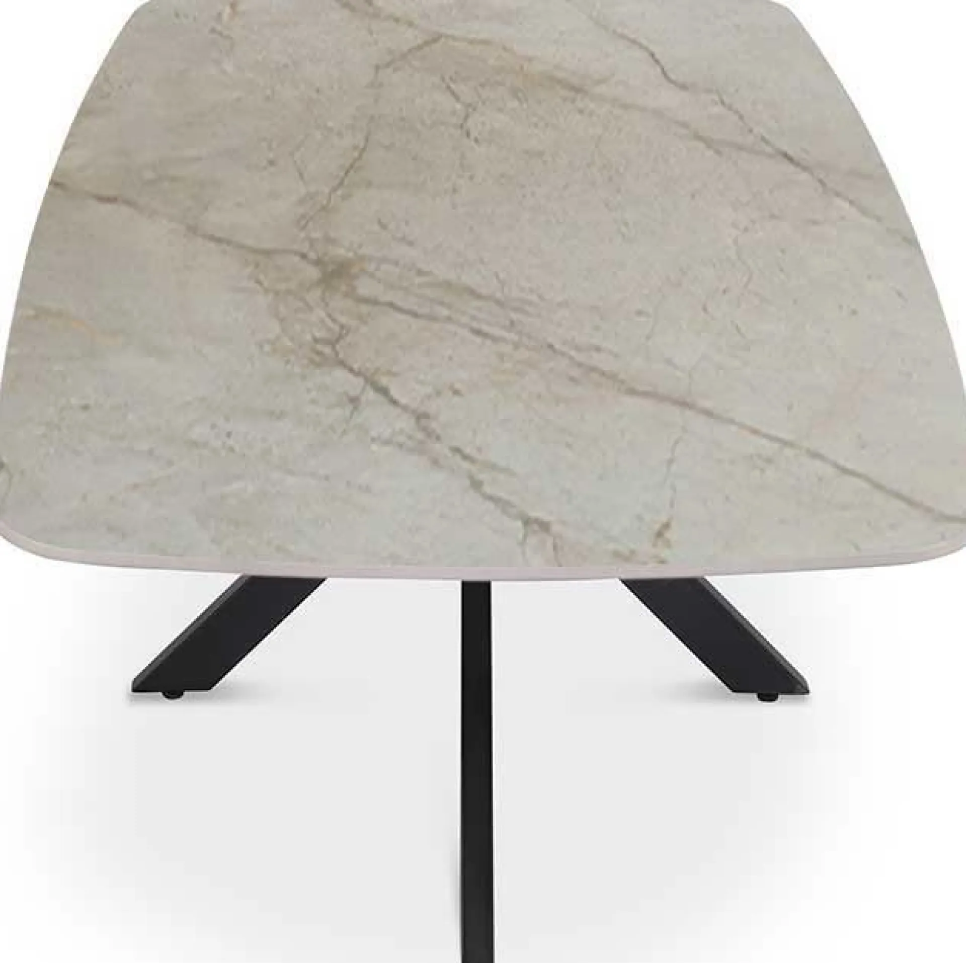 Rousseau Couchtisch Helios - 130x70x45cm - Dänisch oval - Marmor