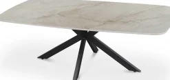 Rousseau Couchtisch Helios - 130x70x45cm - Dänisch oval - Marmor