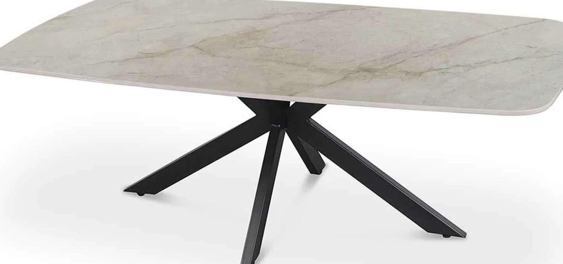 Rousseau Couchtisch Helios - 130x70x45cm - Dänisch oval - Marmor