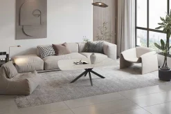 Rousseau Couchtisch Helios - 130x70x45cm - Dänisch oval - Marmor