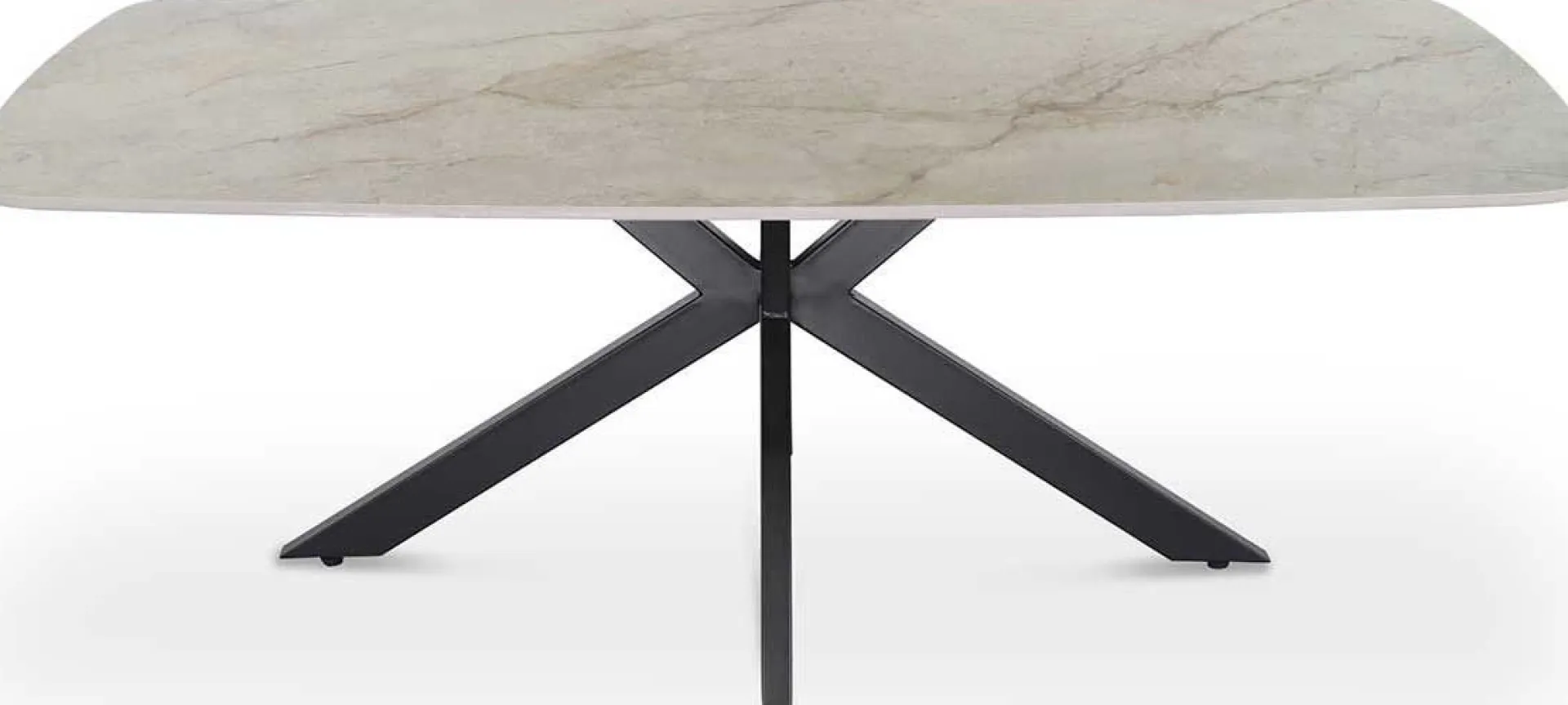 Rousseau Couchtisch Helios - 130x70x45cm - Dänisch oval - Marmor