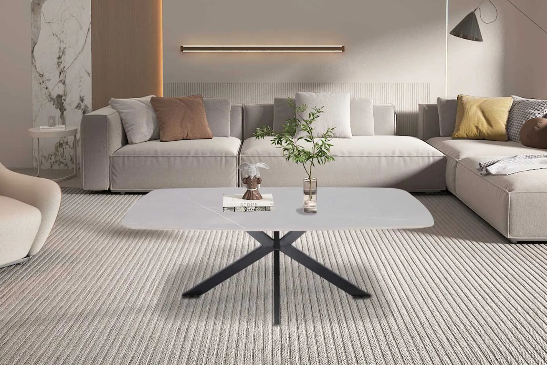 Rousseau Couchtisch Helios | 130 x 70 x 45 cm |