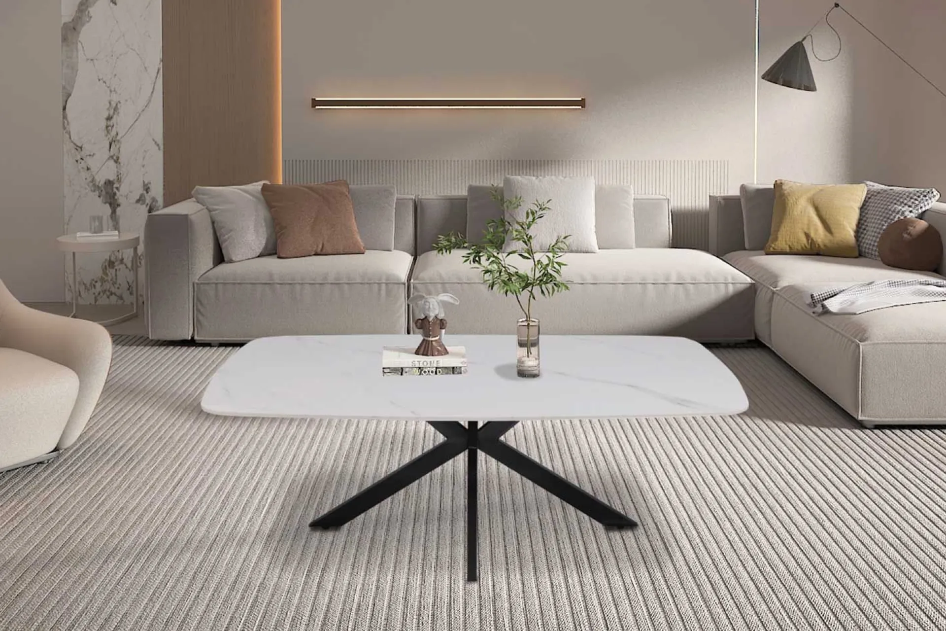 Rousseau Couchtisch Helios | 130 x 70 x 45 cm |