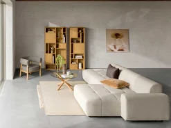 Emob Couchtisch Hennie ø82cm - Eiche Dekor