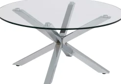 Emob Couchtisch Hennie ø82cm - Tischplatte aus Glas