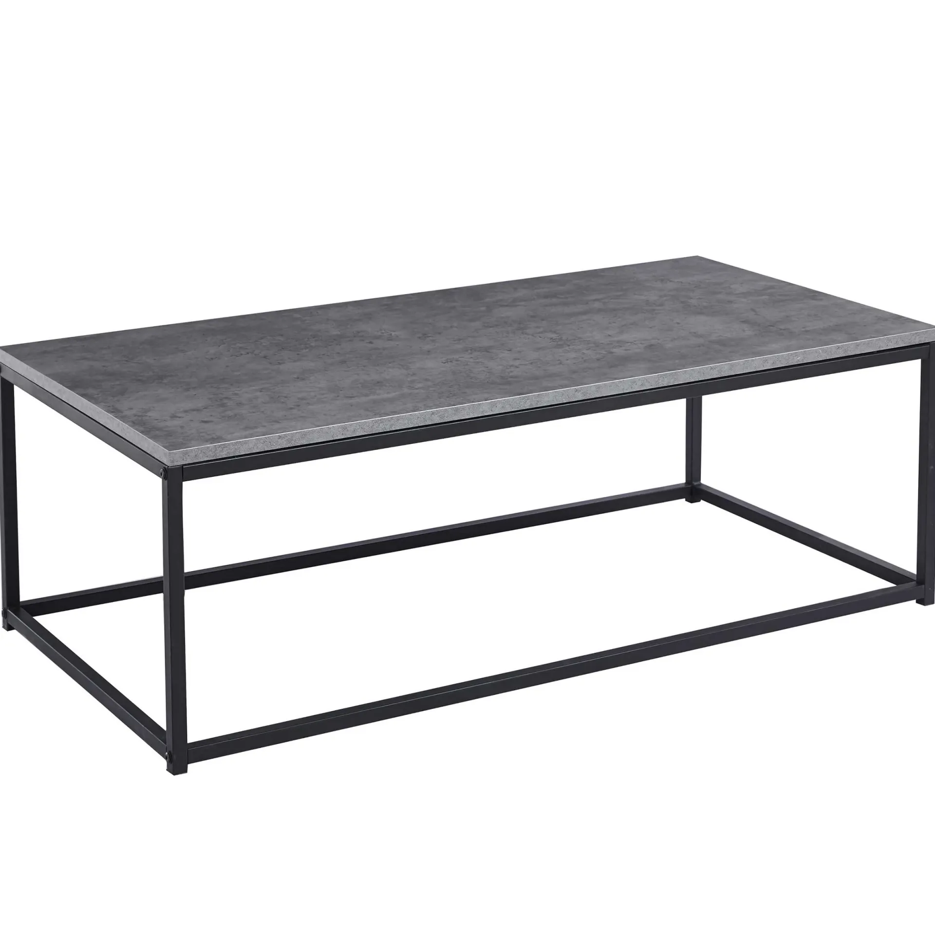 Rousseau Couchtisch in Betonoptik - Dallas | H-H 40 x B-L 120 x T-P 60 cm