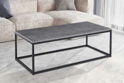 Rousseau Couchtisch in Betonoptik - Dallas | H-H 40 x B-L 120 x T-P 60 cm