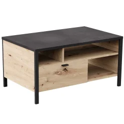 FMD Couchtisch In-Loft 95x59 industriell - Eiche alt
