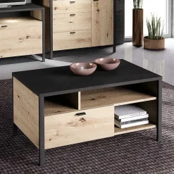 FMD Couchtisch In-Loft 95x59 industriell - Eiche alt