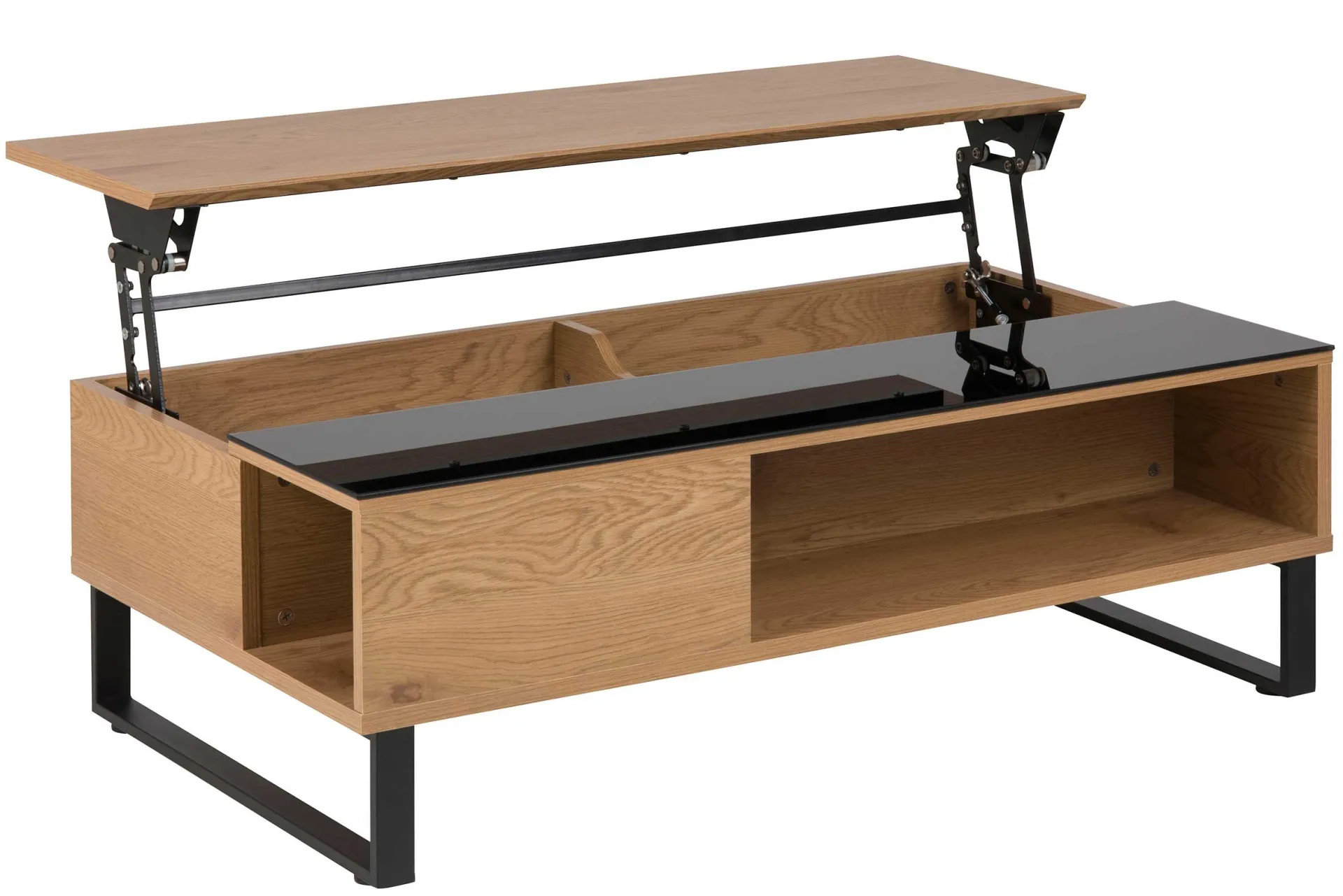 Emob Couchtisch Izzy 110cm - Eiche/schwarz