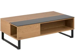 Emob Couchtisch Izzy 110cm - Eiche/schwarz