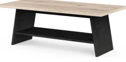 CBA Couchtisch Jacynthe - 91x45x34cm - Eiche Dekor/Betonoptik