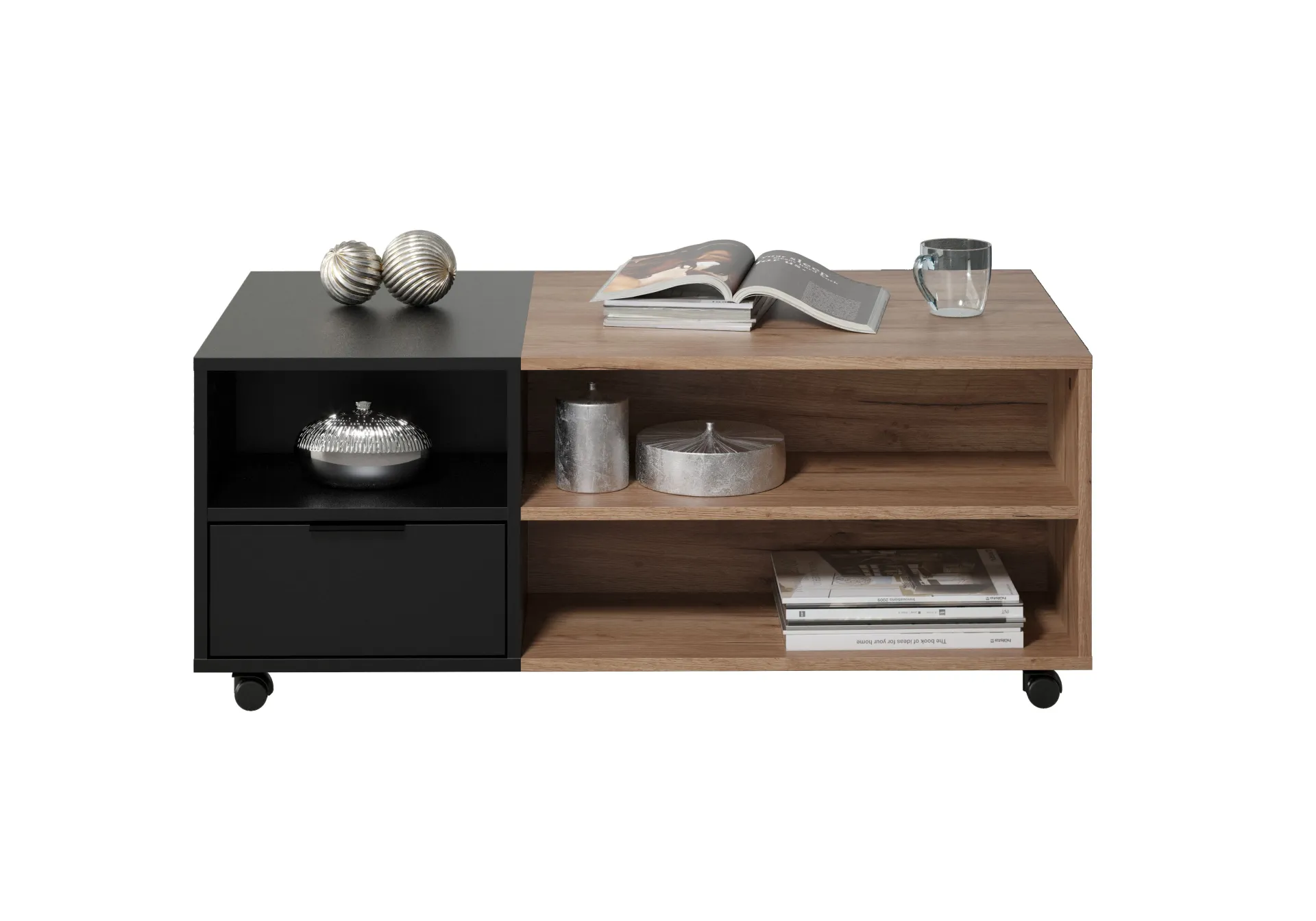Trendteam Couchtisch Kendo | 110 x 60 x 44 cm | Tobacco Brown Oak
