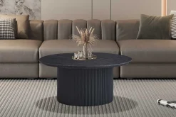 Rousseau Couchtisch Lagos | Ø80 x 38 cm | Dunkel