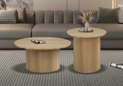 Rousseau Couchtisch Lagos - Ø80x38cm - Eiche Dekor