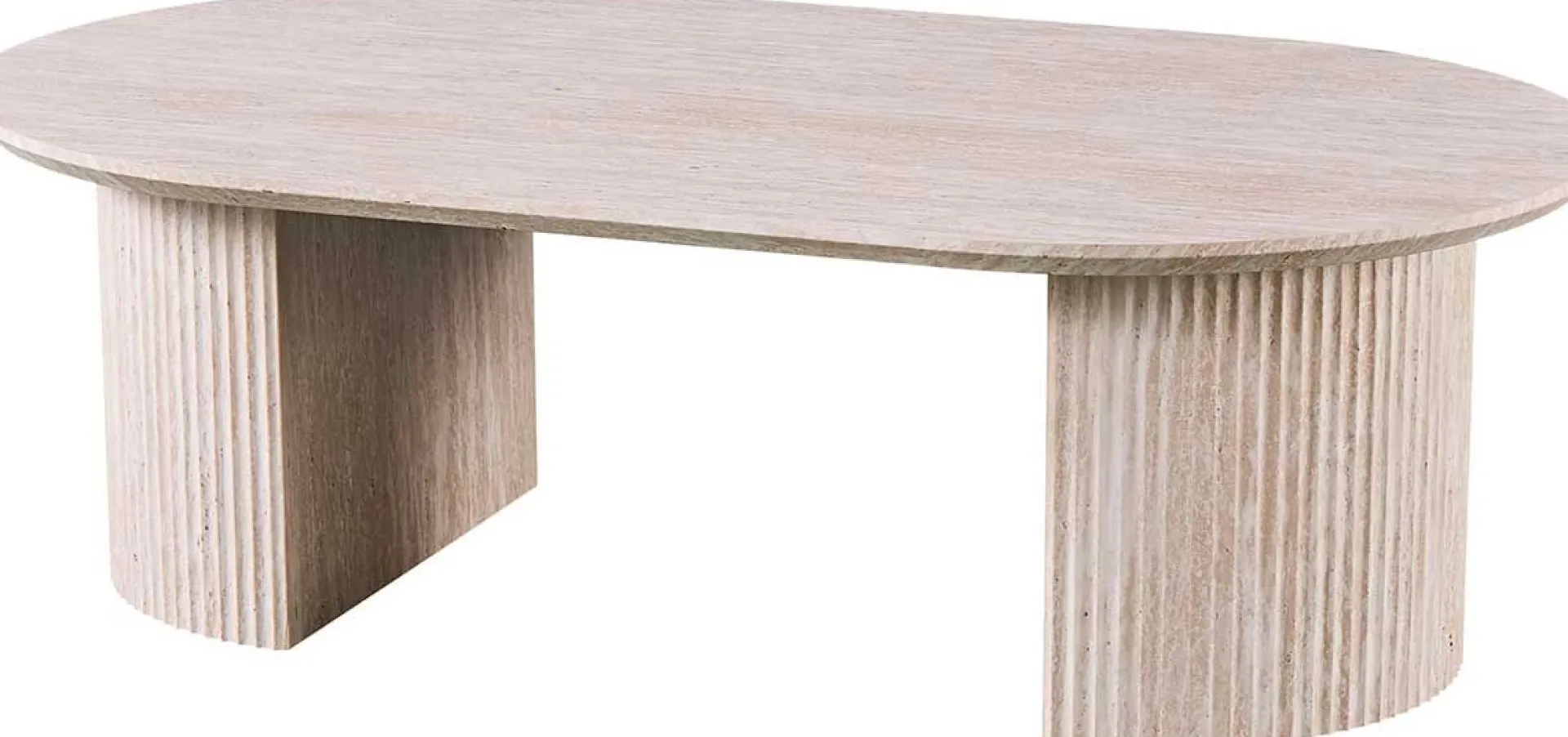 Rousseau Couchtisch Lagos - 120x70x38cm - Travertin