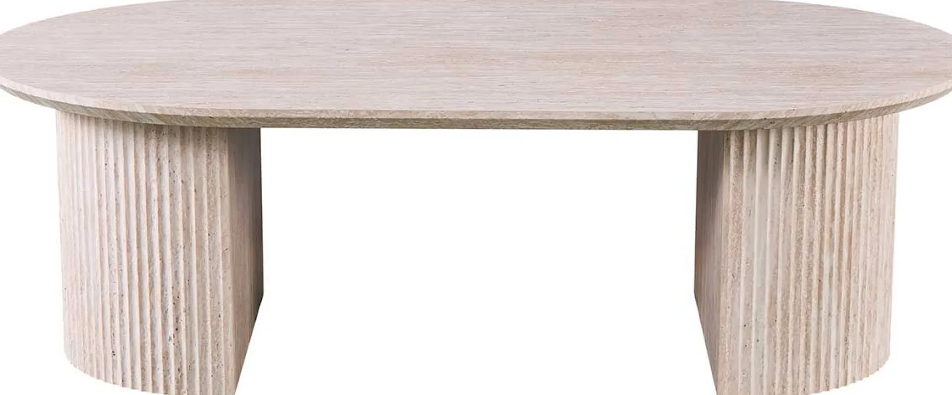 Rousseau Couchtisch Lagos - 120x70x38cm - Travertin