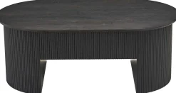 Rousseau Couchtisch Lagos - 120x70x45cm - verstellbar - mit Ablage - dunkel