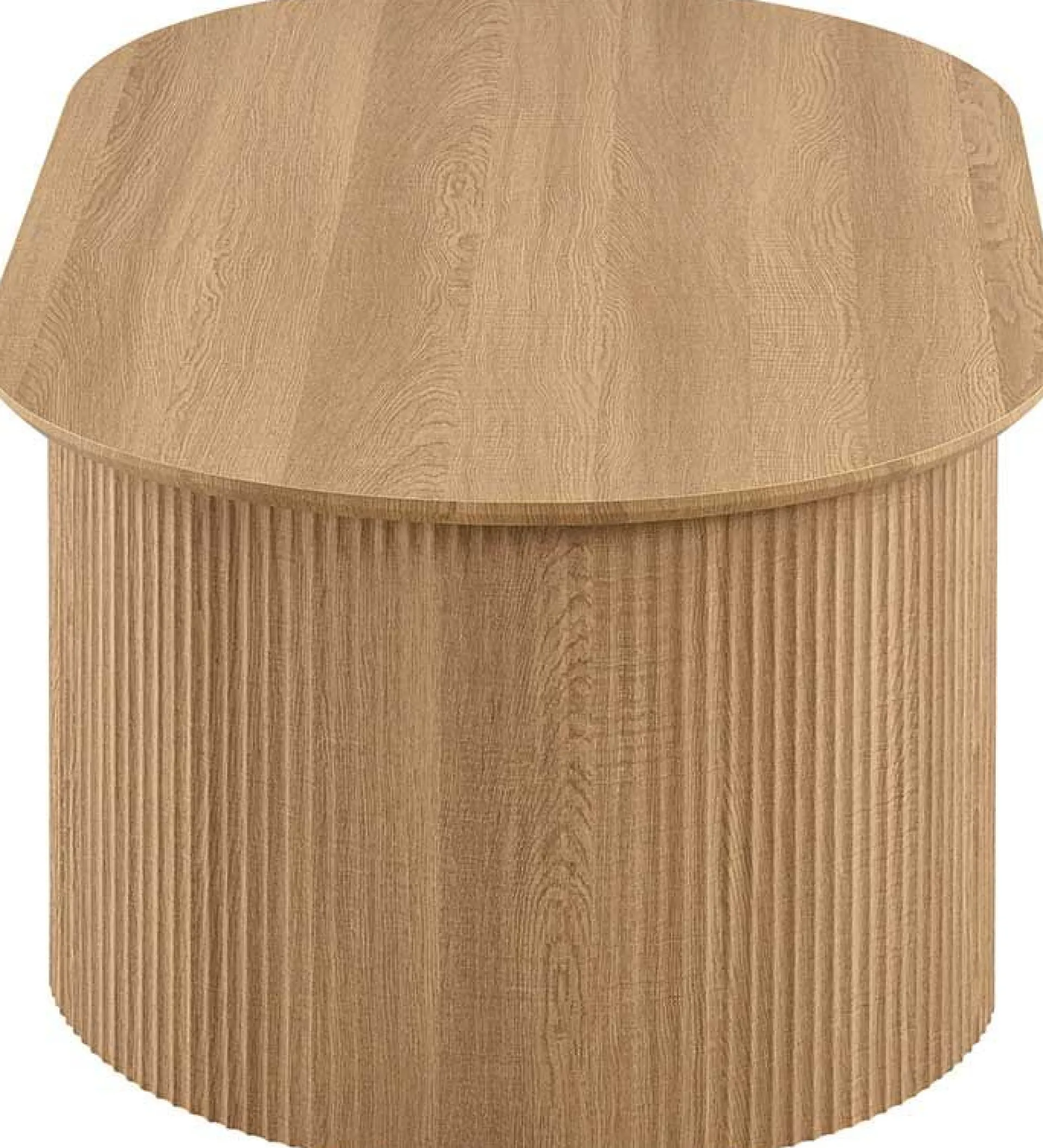 Rousseau Couchtisch Lagos - 120x70x45cm - verstellbar - mit Ablage - Eiche Dekor