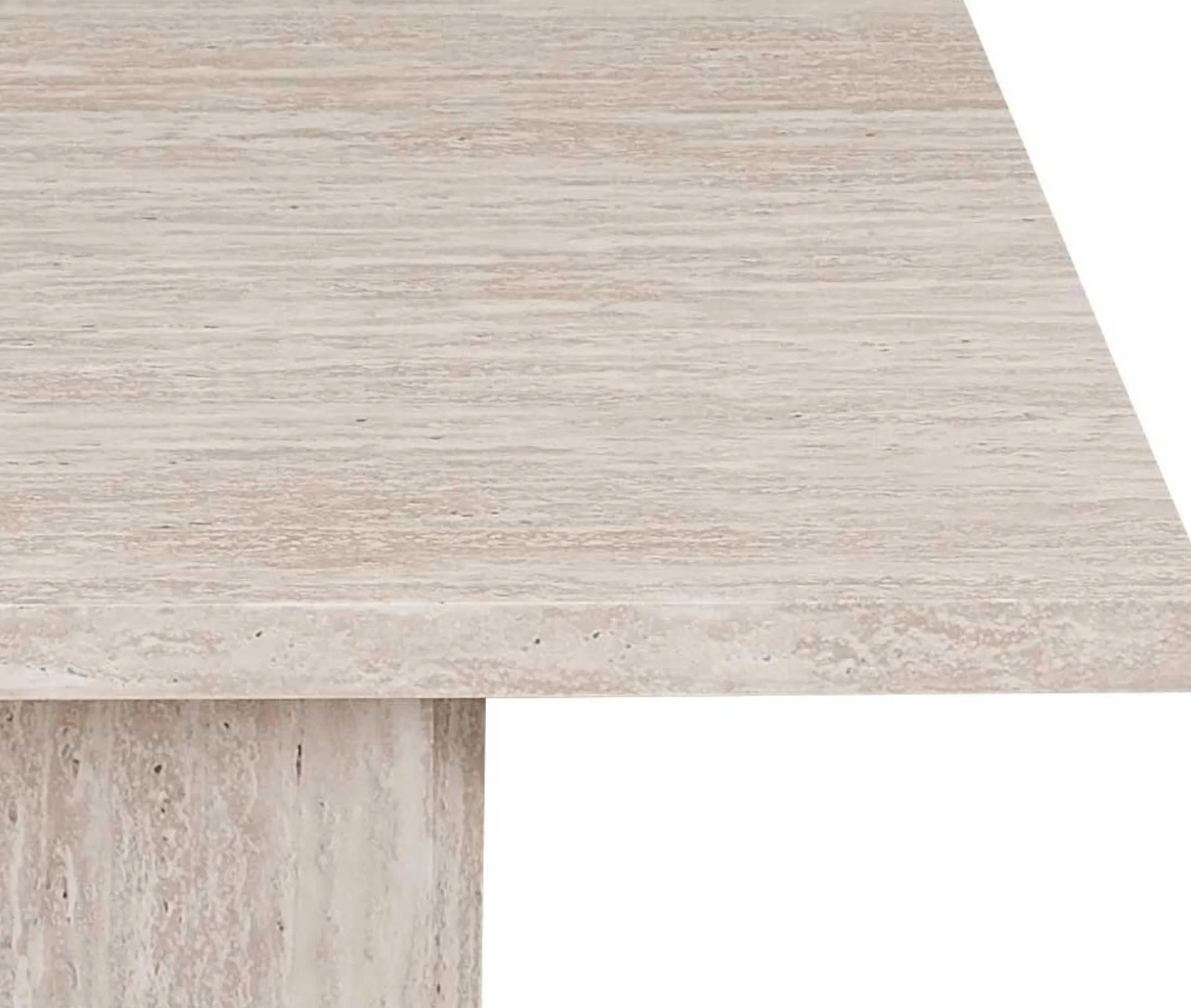 Rousseau Couchtisch Litar - 125x65x42cm - Travertin