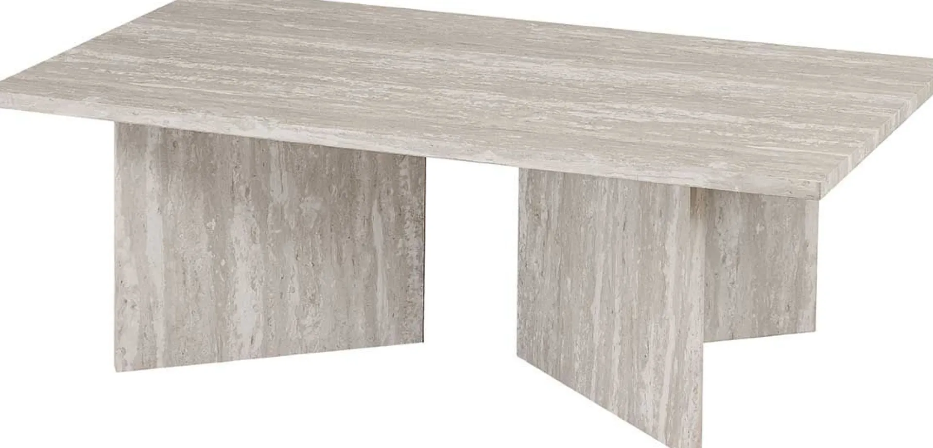Rousseau Couchtisch Litar - 125x65x42cm - Travertin
